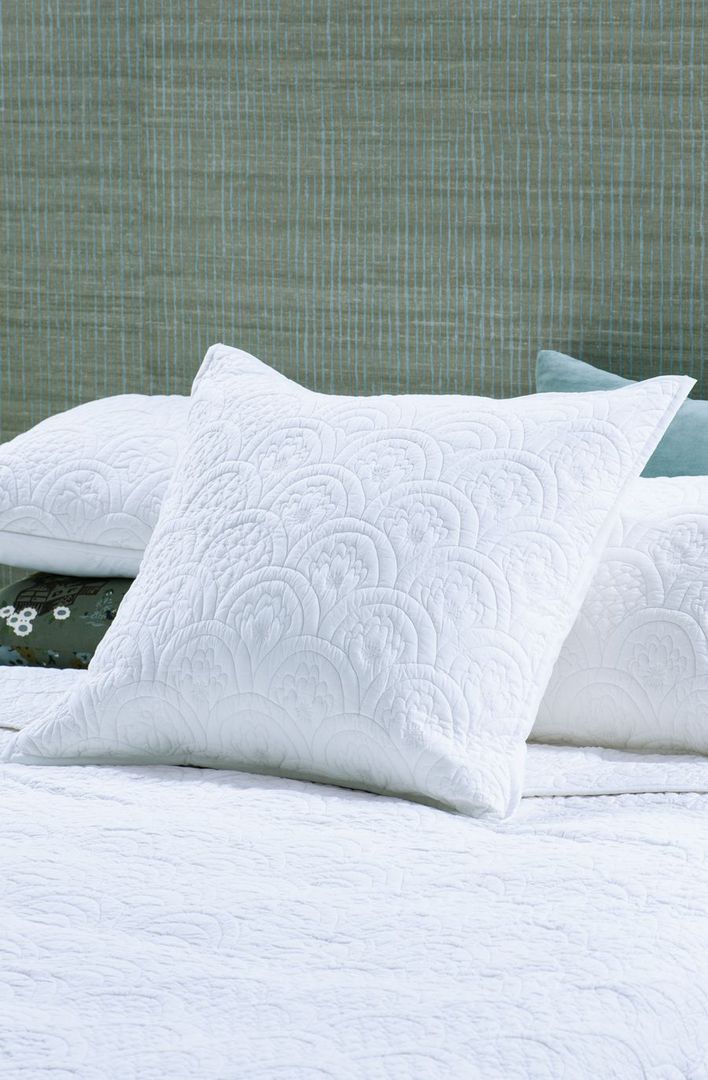 Bianca Lorenne - Etsu - White Bedspread - Pillowcase and Eurocase Sold Separately.  image 1